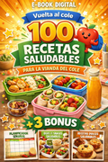 100 RECETAS Saludables para la vianda del COLE + 3 BONUS